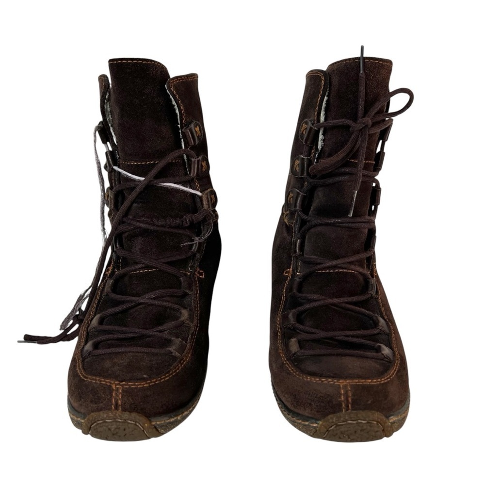 Timberland Moorland Fauna Brown Leather Lace Up Boots Womens 9.5 Hiking Outdoor